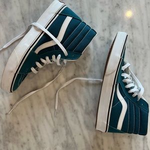 Aqua Vans High Tops -Like New
